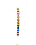 Multi Sapphire Heart Bracelet
