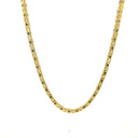 Gold Turquoise & Pave Tennis Necklace