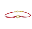 Pave Jewish star on Red Cord