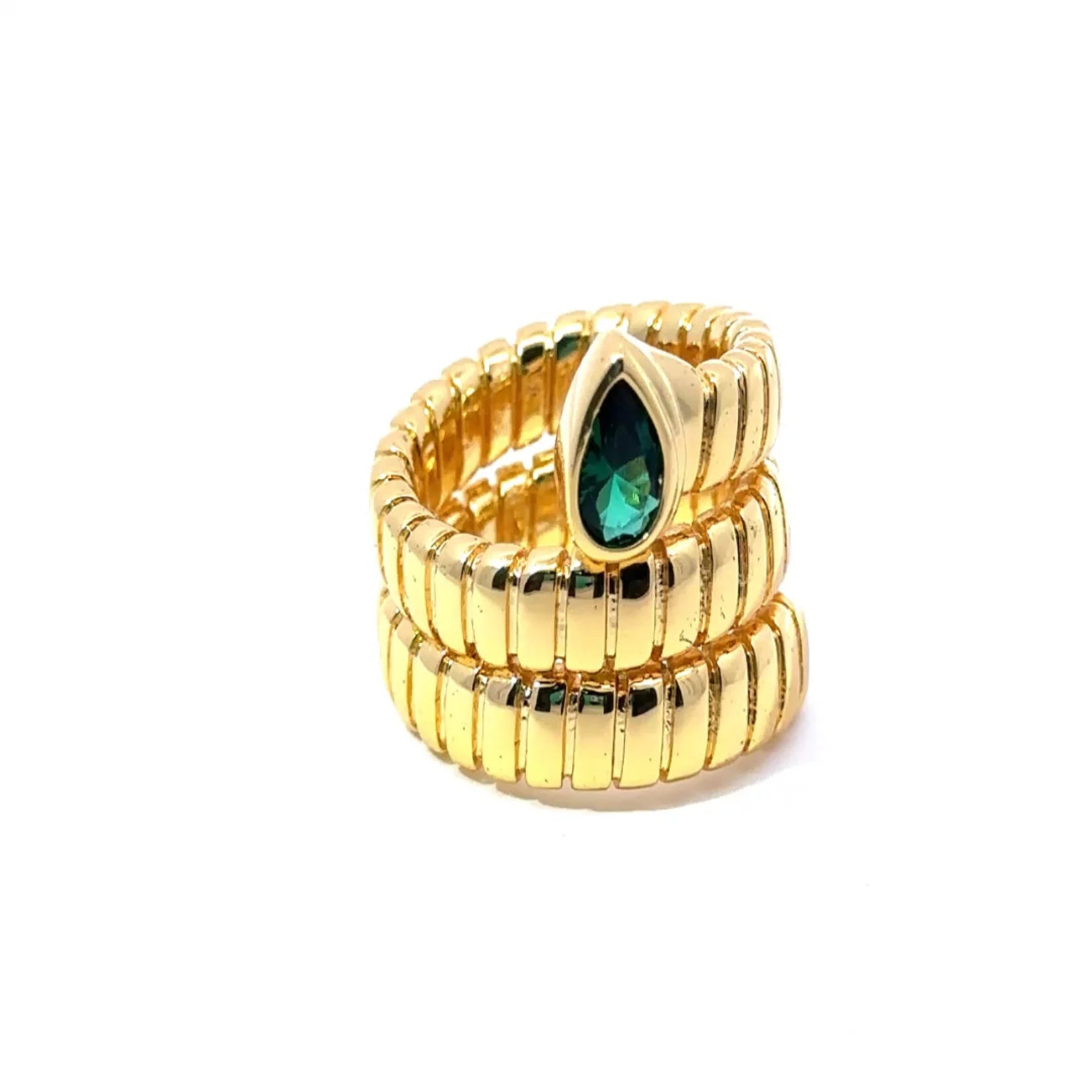 Gold Serpenti Emerald Ring – Mina Danielle Jewelry