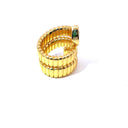 Gold Serpenti Emerald Ring