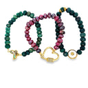 Emerald Roundels with Tibetan Coin Pearl
