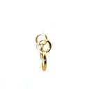 Gold Mother of Pearl Earrings (White,Black,Turquoise)