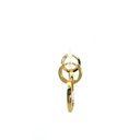 Gold Mother of Pearl Earrings (White,Black,Turquoise)