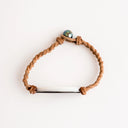 Abalone with Braided Leather Cord