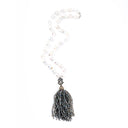 Baroque Pearl Necklace with Labraradorite Tassel
