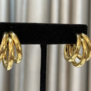 Triple Gold Hoop Earring
