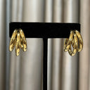 Triple Gold Hoop Earring