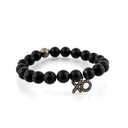 Black Onyx with Diamond XO Charm