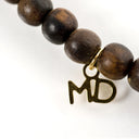 Brown Wood Wrap with Fresh Water Pearl