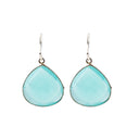 Chalcedony Pear shaped Earrings