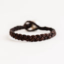 Chocolate Braided Leather with White South Sea Pearl