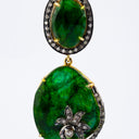 Diamond & Emerald Earrings