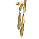 Double Drop Pavé Diamond Earrings