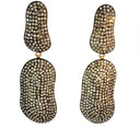 Double Drop Pavé Diamond Earrings