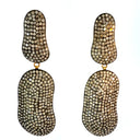 Double Drop Pavé Diamond Earrings