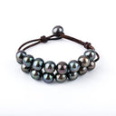 Double Row Gray Pearl Bracelet