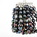 Eight Row Endless Pearl Cuff Bracelet