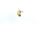 Emerald and Pave Diamond Ear Crawlers