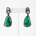 Emerald and Diamond Earrings