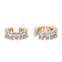 Gold Baguette Pave Ear Cuff