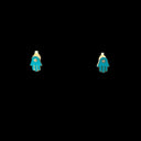 Gold Enamel Hamsa Studs (Turquoise x 3, Pink x 2, Navy