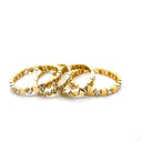 Gold Lemon Quartz Heart Stretch Bracelet