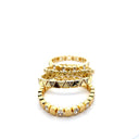 Gold Lemon Quartz Heart Stretch Bracelet