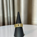 Gold Pave Band with Multi Evil Eyes