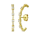 Gold Pave Guard Earrings