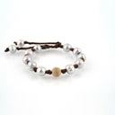 Gray Pearls with Large Gold Stardust