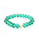 Green Glass with Gold Stardust