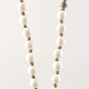Ivory Beads with Pave Diamond Starfish