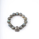 Labradorite with Diamond Buddha