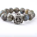 Labradorite with Diamond Buddha