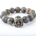 Labradorite with Diamond Buddha