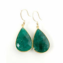 Large Emerald Teardrop Earrings