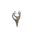 Long Pave Spike Huggie Earrings