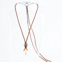 Mina Danielle's Signature Necklace. Baroque South Sea Pearl drop with Pave Diamond Ball