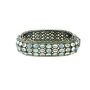 Moonstone and Diamond Bangle Bracelet