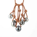 Multi Tahitian Pearl drop Necklace