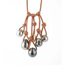 Multi Tahitian Pearl drop Necklace