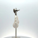 Pave Diamond and Baroque Pearl Earrings