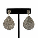 Pave Diamond Teardrop Earrings