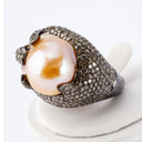 Pearl and Diamond Ring