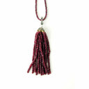 Ruby and Diamond Tassel Necklace