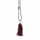 Ruby and Diamond Tassel Necklace