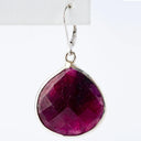 Ruby Pear Shaped Earrings