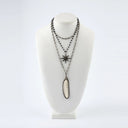Sapphire Chain Link with Diamond Sunburst Pendant