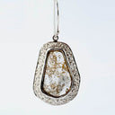 Slice White Diamond Earrings